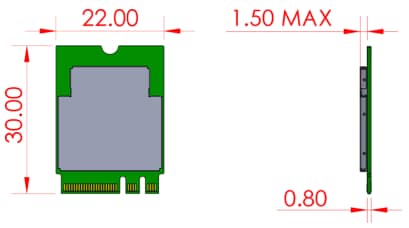 Coral TPU M.2  Edge Accelerator A+E Module